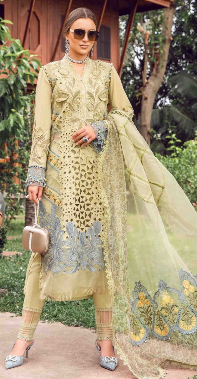 2K25 – Embroidered Lawn Suit with Ready-to-Wear Diamond Dupatta