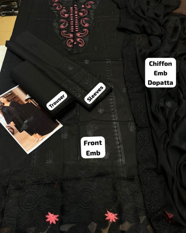 Doria Lawn Embroidered Suit – 3PC - Image 2