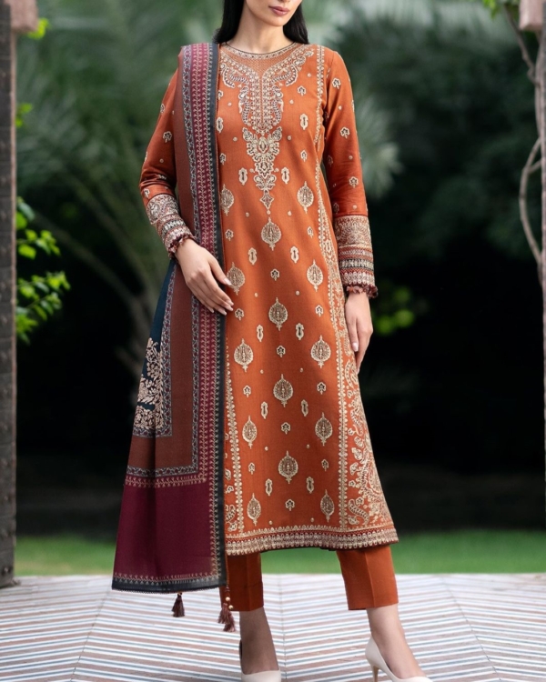2K25 Summer Lawn Collection – Luxury 3PC Embroidered Suit - Image 4