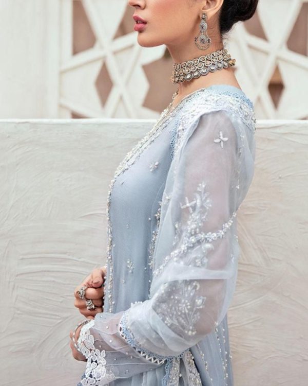 2K25 Luxury Organza 3PC Suit with Hand Adda Work - Image 4