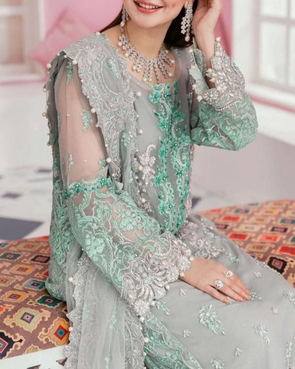 Organza Bridal Suit – 3PC | Luxury Collection 2025 - Image 4