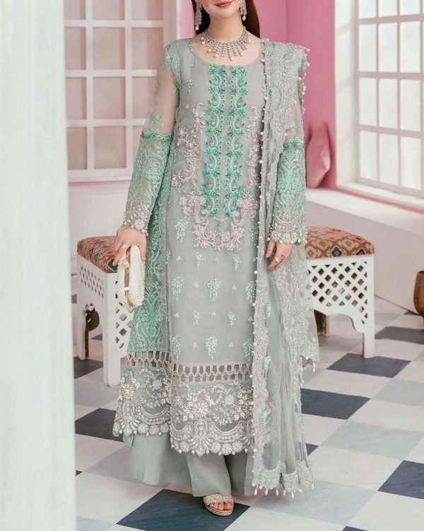 Organza Bridal Suit – 3PC | Luxury Collection 2025