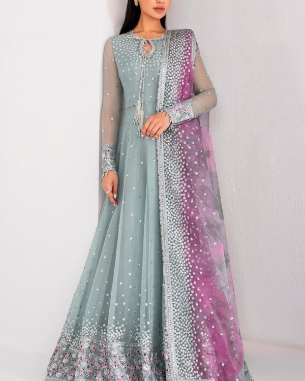 Embroidered Chiffon Maxi – 3PC | Premium Collection 2025