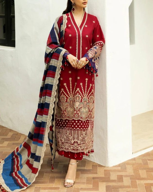 Embroidered Lawn Suit – 3PC | Summer Collection 2025