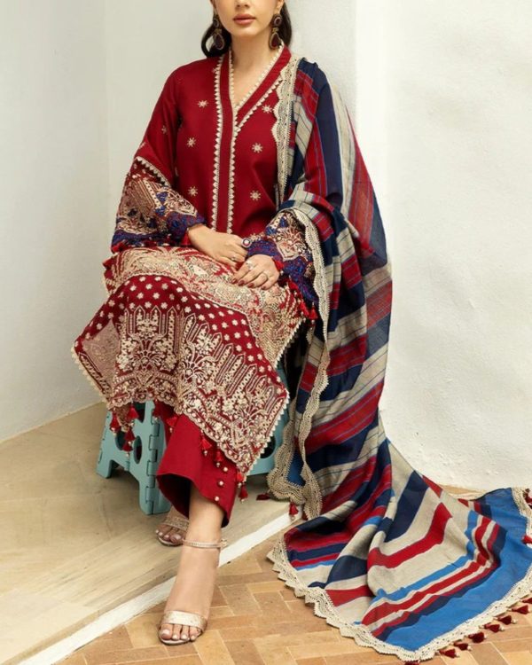 Embroidered Lawn Suit – 3PC | Summer Collection 2025 - Image 3
