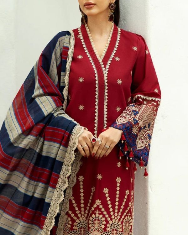 Embroidered Lawn Suit – 3PC | Summer Collection 2025 - Image 4