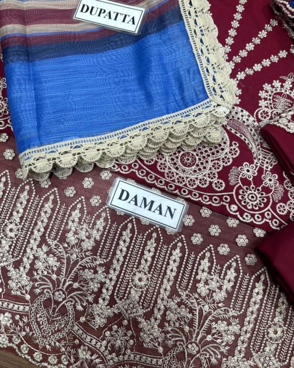 Embroidered Lawn Suit – 3PC | Summer Collection 2025 - Image 7