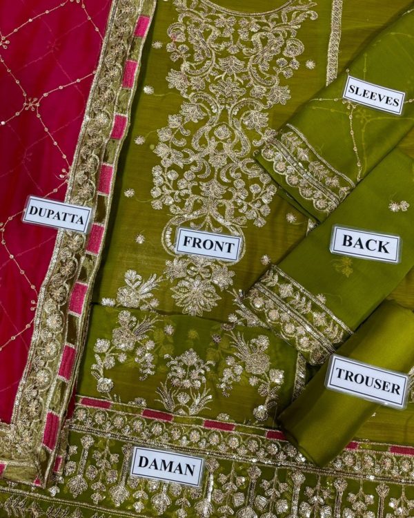 Embroidered Chiffon Suit – 3PC | Summer Collection 2025 - Image 8