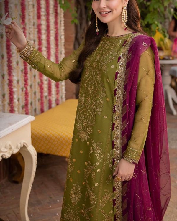 Embroidered Chiffon Suit – 3PC | Summer Collection 2025 - Image 4
