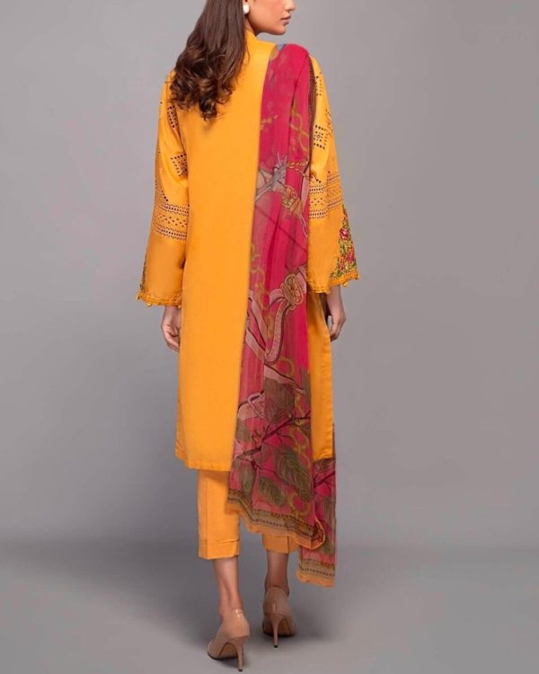 Embroidered Cotton Suit – 3PC | Summer Collection 2025 - Image 4
