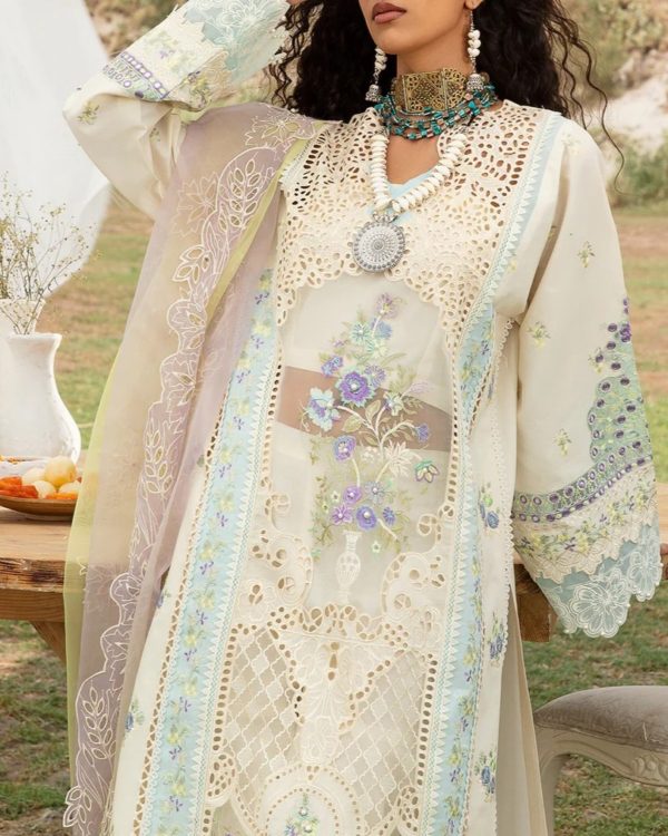 Embroidered Lawn Suit – 3PC | Summer Collection 2025 - Image 3