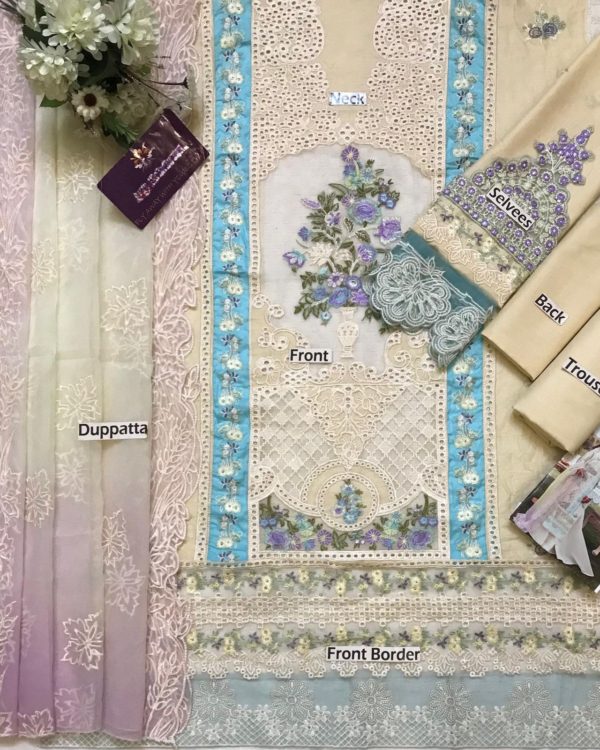 Embroidered Lawn Suit – 3PC | Summer Collection 2025 - Image 11
