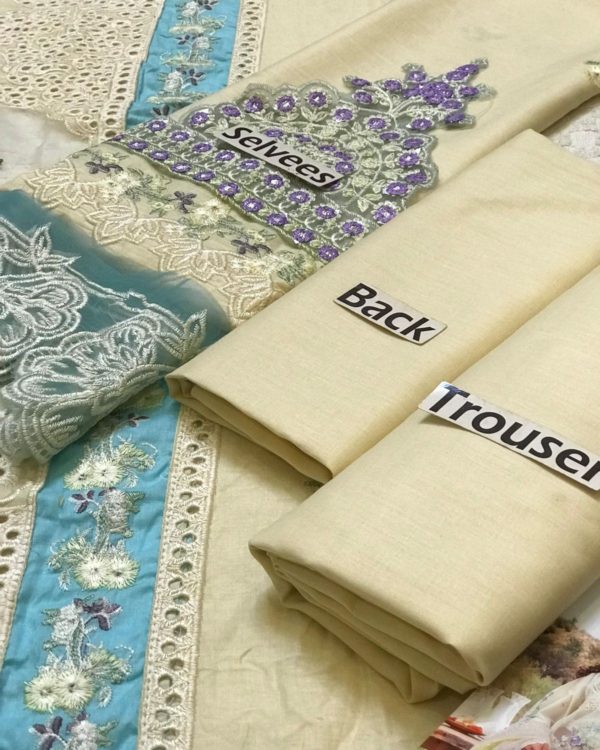 Embroidered Lawn Suit – 3PC | Summer Collection 2025 - Image 10