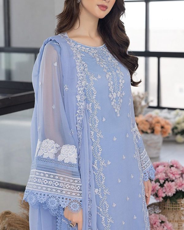 Embroidered Organza Suit – 3PC | Luxe Collection 2025 - Image 5