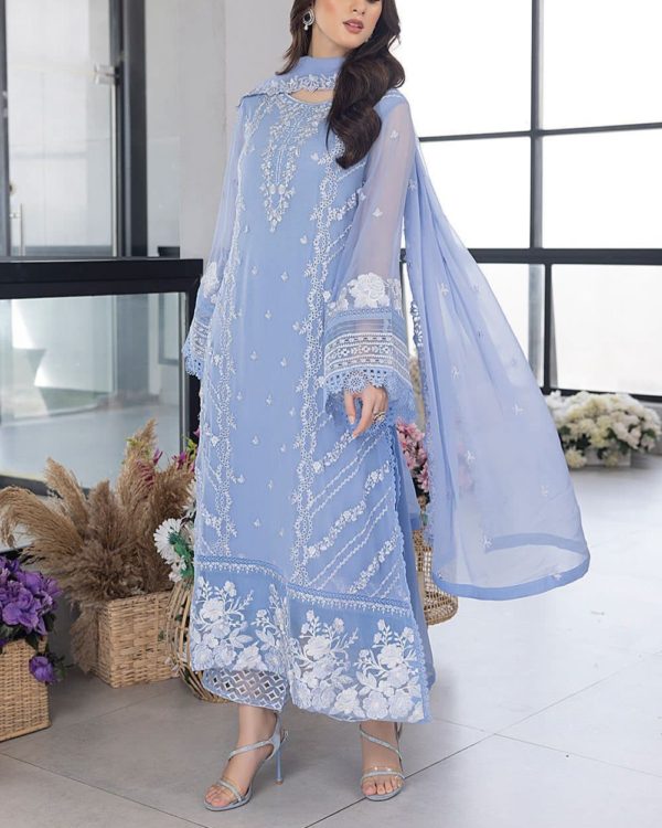 Embroidered Organza Suit – 3PC | Luxe Collection 2025 - Image 2