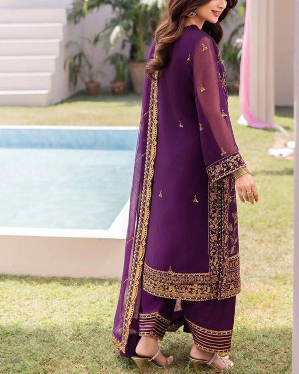 Luxury Chiffon Suit – 3PC | Embroidery Collection 2025 - Image 2