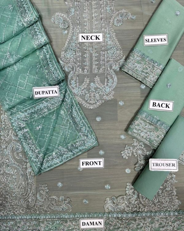 Luxury Chiffon Suit – 3PC | Embroidery Collection 2025 - Image 4