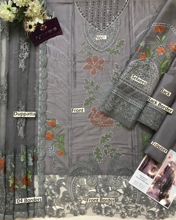 Luxury Lawn Suit – 3PC | Embroidery Collection 2025 - Image 6