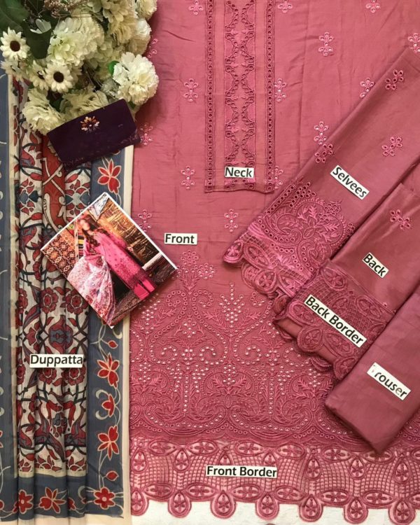 Luxury Lawn Suit – 3PC | Embroidery Collection 2025 - Image 3