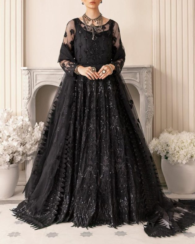 Black Beauty Maxi – 3PC | 2024–25 Collection