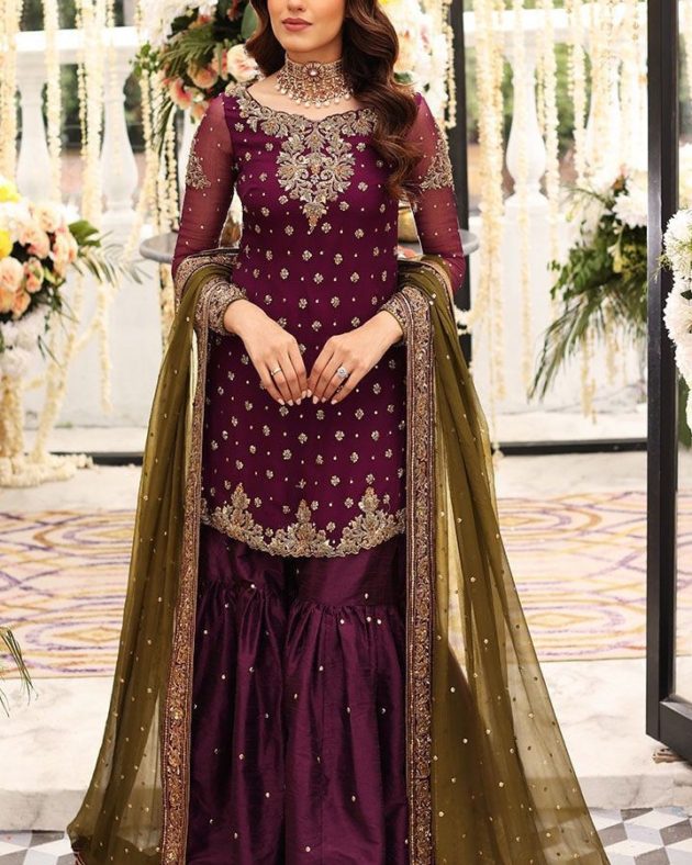 Ivory Gleam – 3PC | Festive Chiffon Series