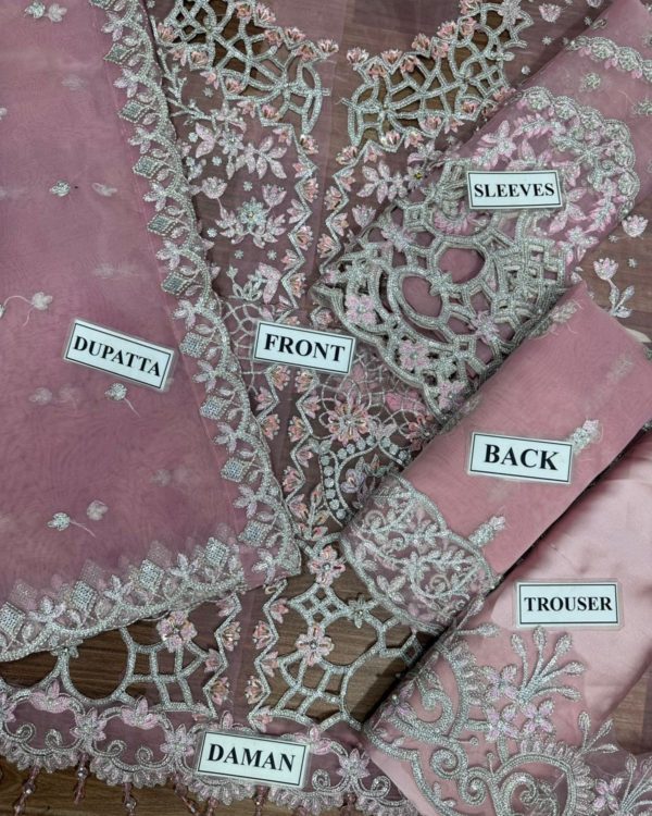 Organza Suit – 3PC | Luxe Formal Collection - Image 4