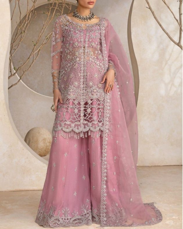 Organza Suit – 3PC | Luxe Formal Collection