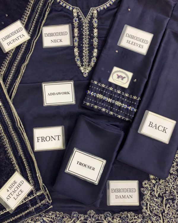 Charmuse Silk Suit – 3PC | Luxe Formal Collection - Image 4