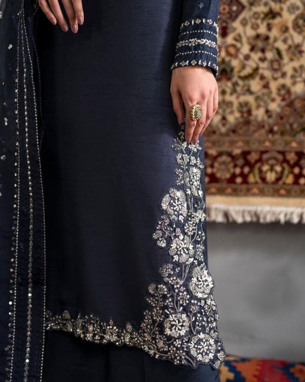 Charmuse Silk Suit – 3PC | Luxe Formal Collection - Image 3