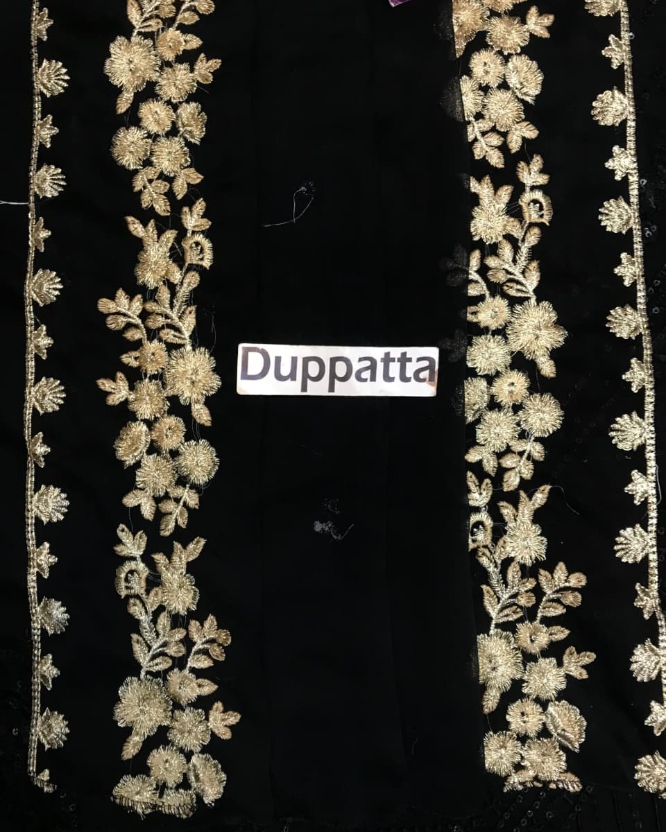 Chiffon Embroidered Suit – 3PC | Luxury Collection - Image 5