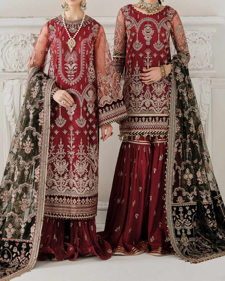 Luxury Formal Collection – 3PC | Net & Organza Edition - Image 5