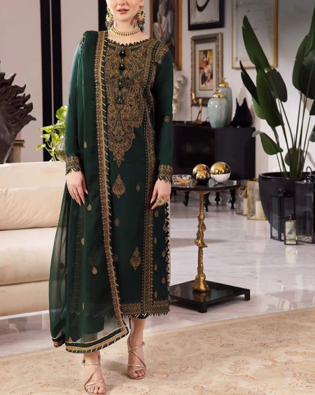 Chiffon Suit – 3PC | Luxury Collection