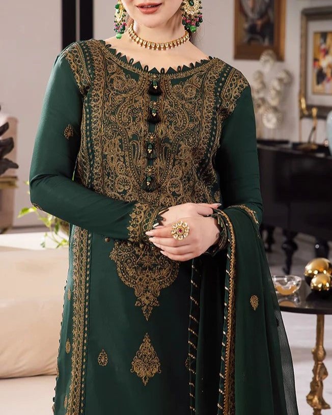 Chiffon Suit – 3PC | Luxury Collection - Image 2