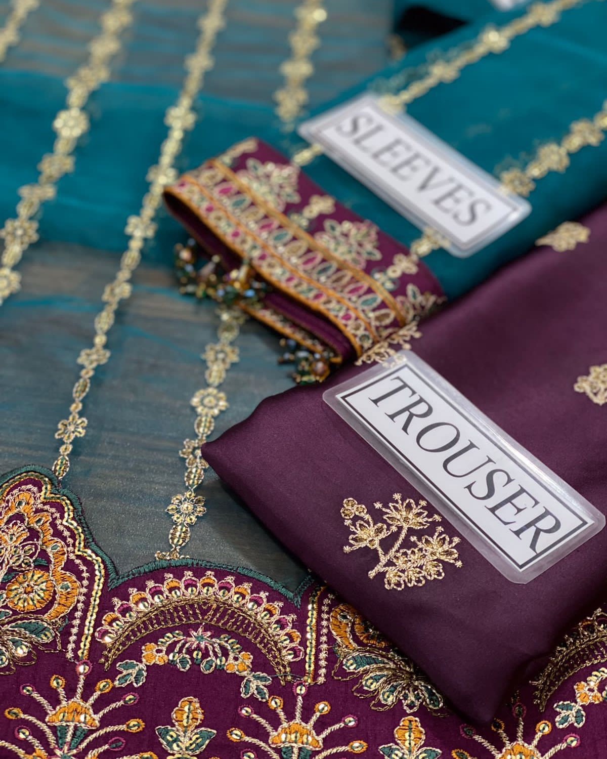 Chiffon Suit – 3PC | Espresso Charm Collection - Image 11