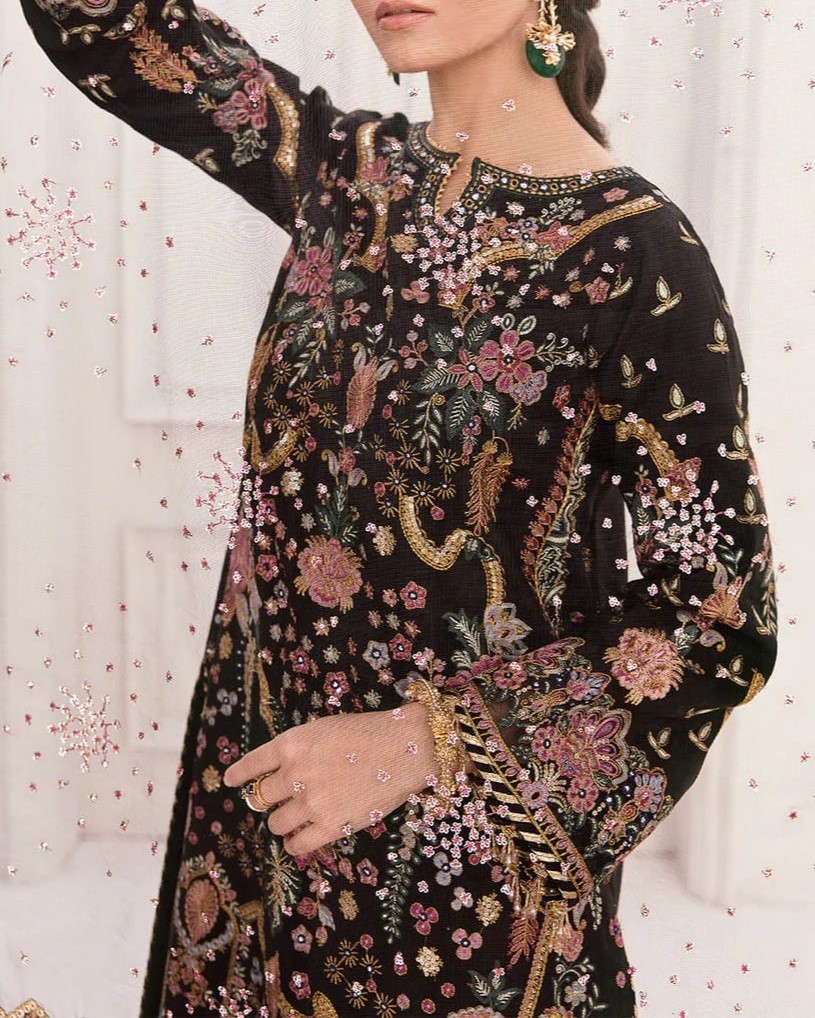 Luxury Bridal Collection – 3PC | Formal Edition (Black) - Image 3