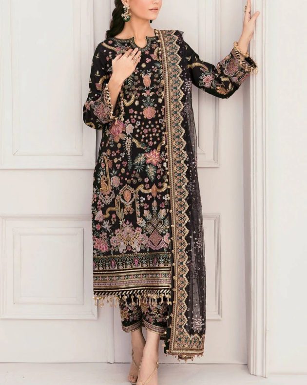 Luxury Bridal Collection – 3PC | Formal Edition (Black)