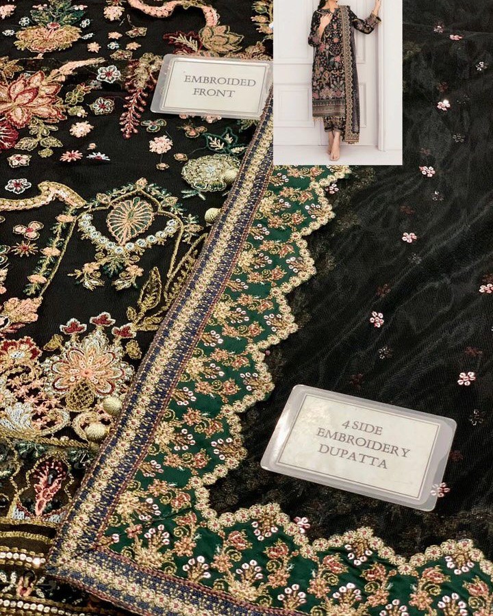 Luxury Bridal Collection – 3PC | Formal Edition (Black) - Image 8