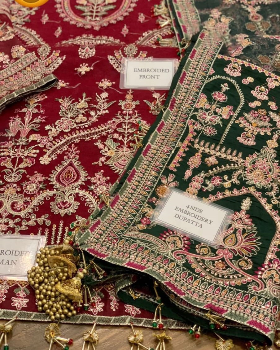 Luxury Formal Collection – 3PC | Net & Organza Edition - Image 9