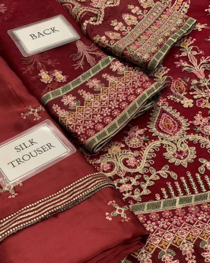 Luxury Formal Collection – 3PC | Net & Organza Edition - Image 8