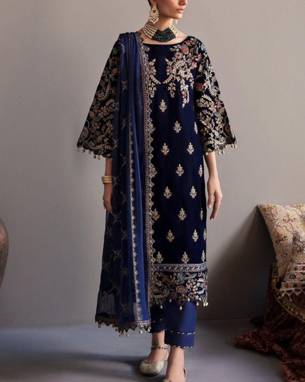 Velvet Suit – 3PC | Luxury Collection