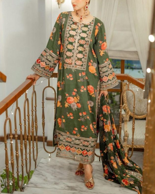 Luxury Silk Collection – 3PC | Festive Edition