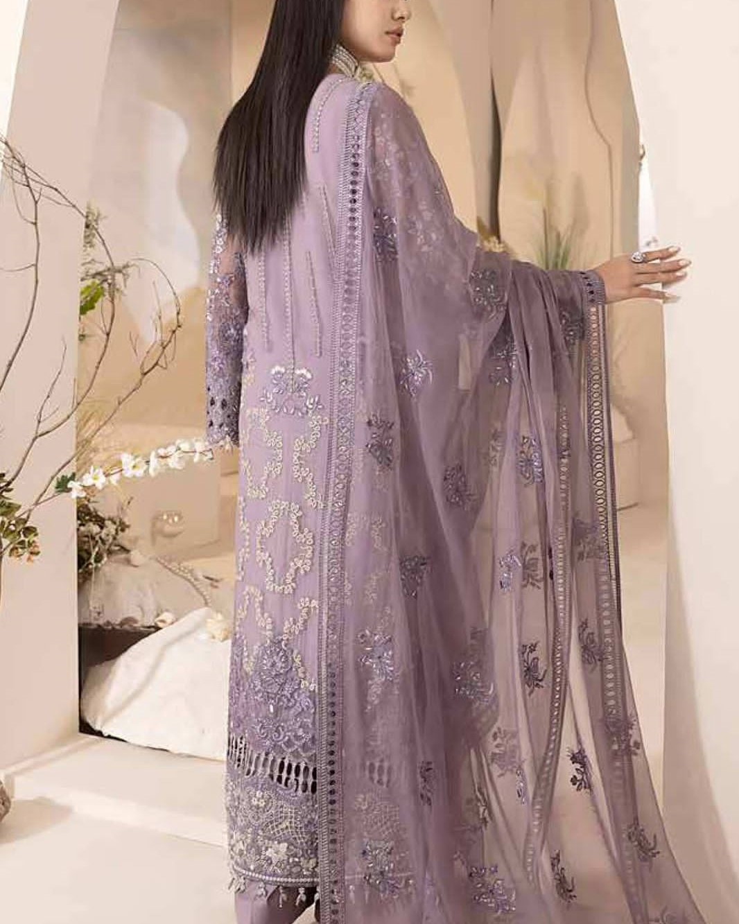 Chiffon Suit – 3PC | Festive Collection - Image 2