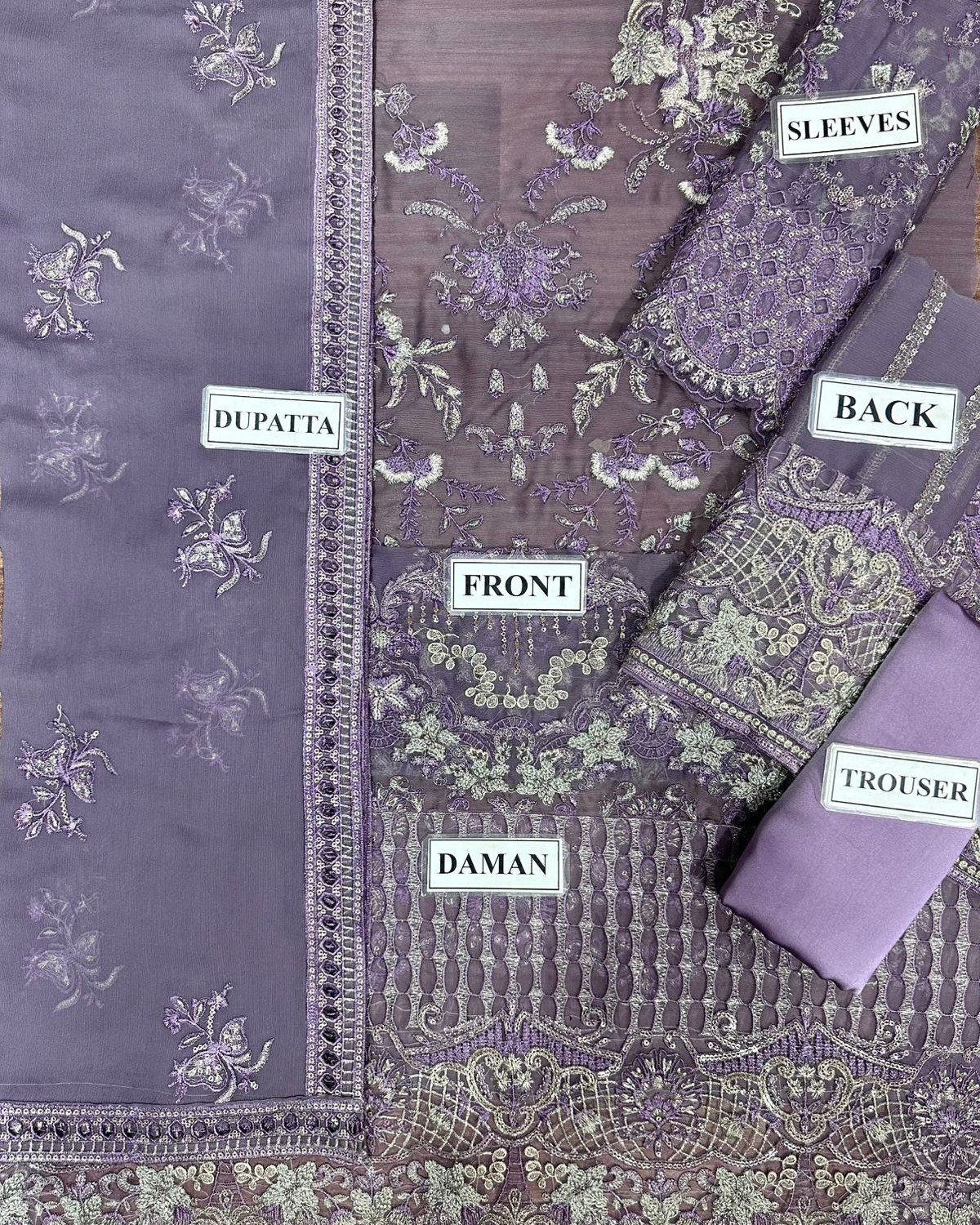 Chiffon Suit – 3PC | Festive Collection - Image 8