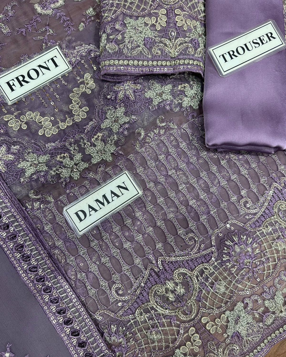 Chiffon Suit – 3PC | Festive Collection - Image 6