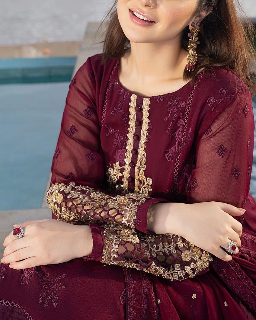 Chiffon Suit – 3PC | Luxury Collection - Image 4