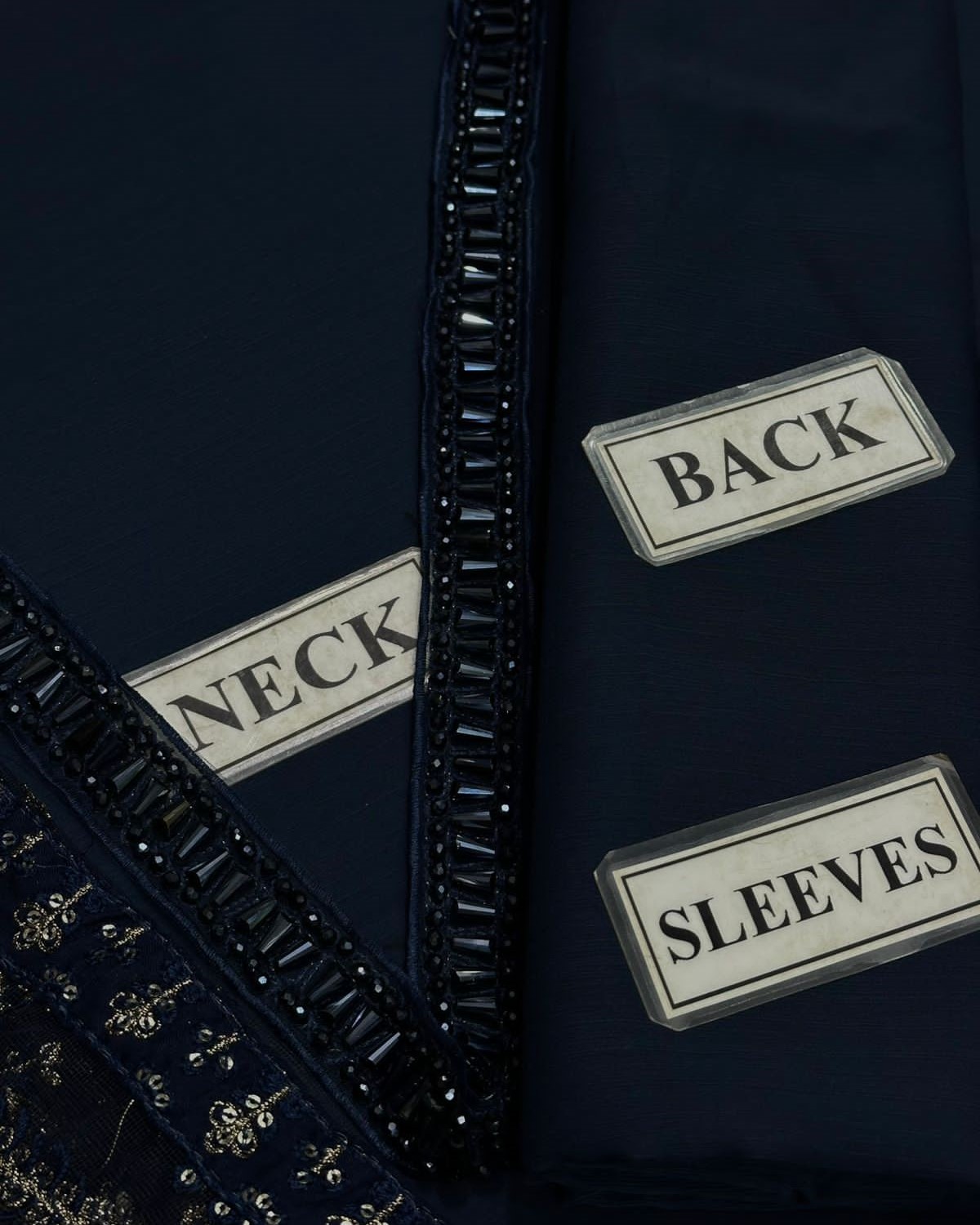 Chiffon 3PC Suit with Net Dupatta & Satin Silk Trouser - Image 5