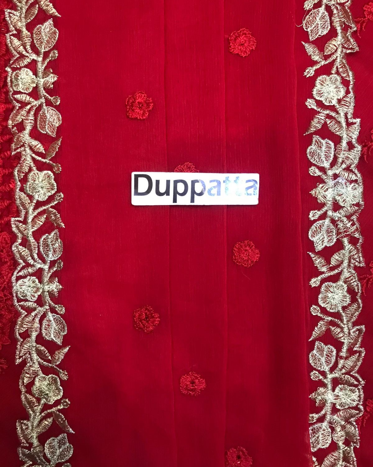 Elegant Chiffon Embroidered Suit with Shamoz Silk Trouser - Image 9