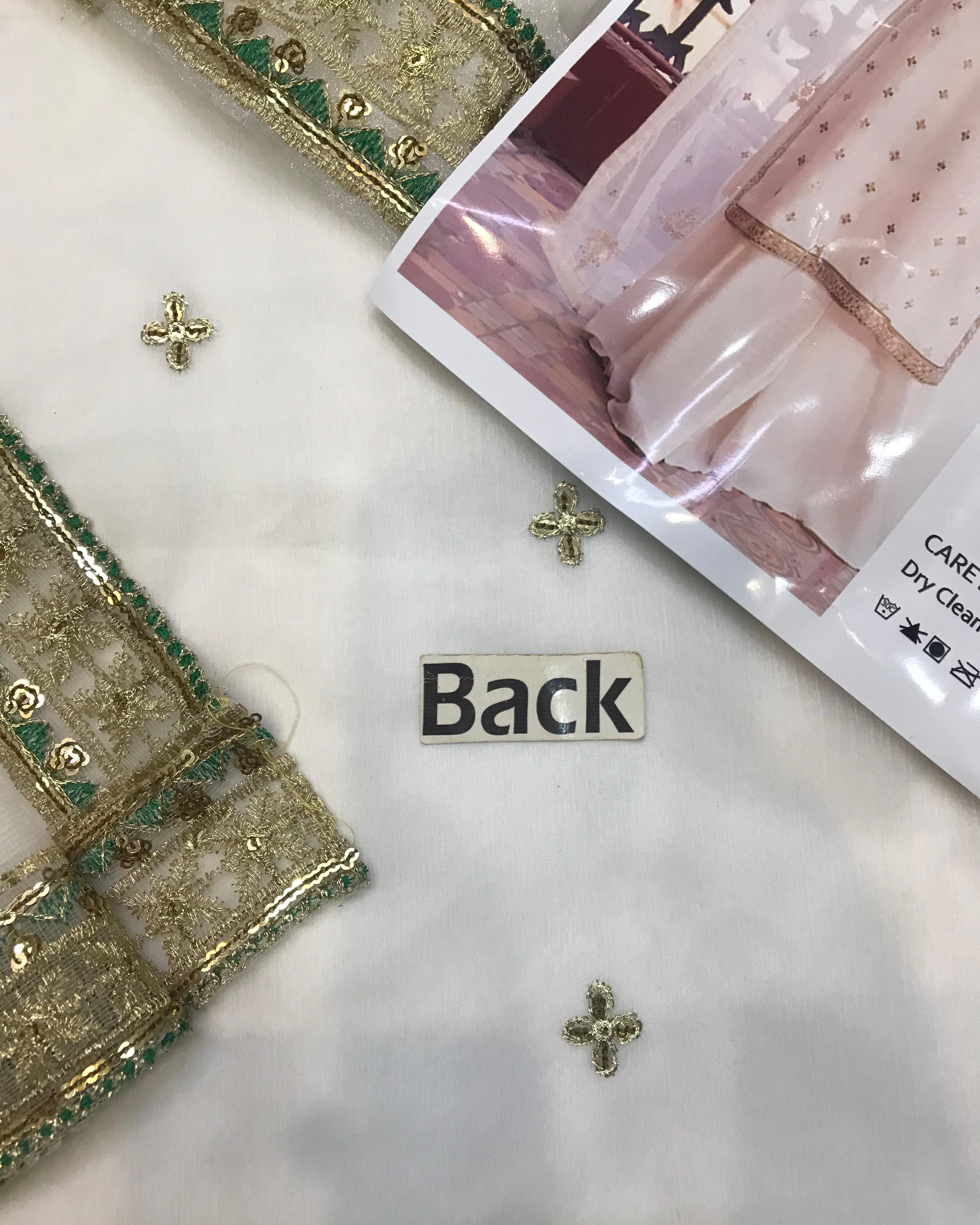 Elegant Chiffon Embroidered Suit with Adda Work & Net Dupatta - Image 8