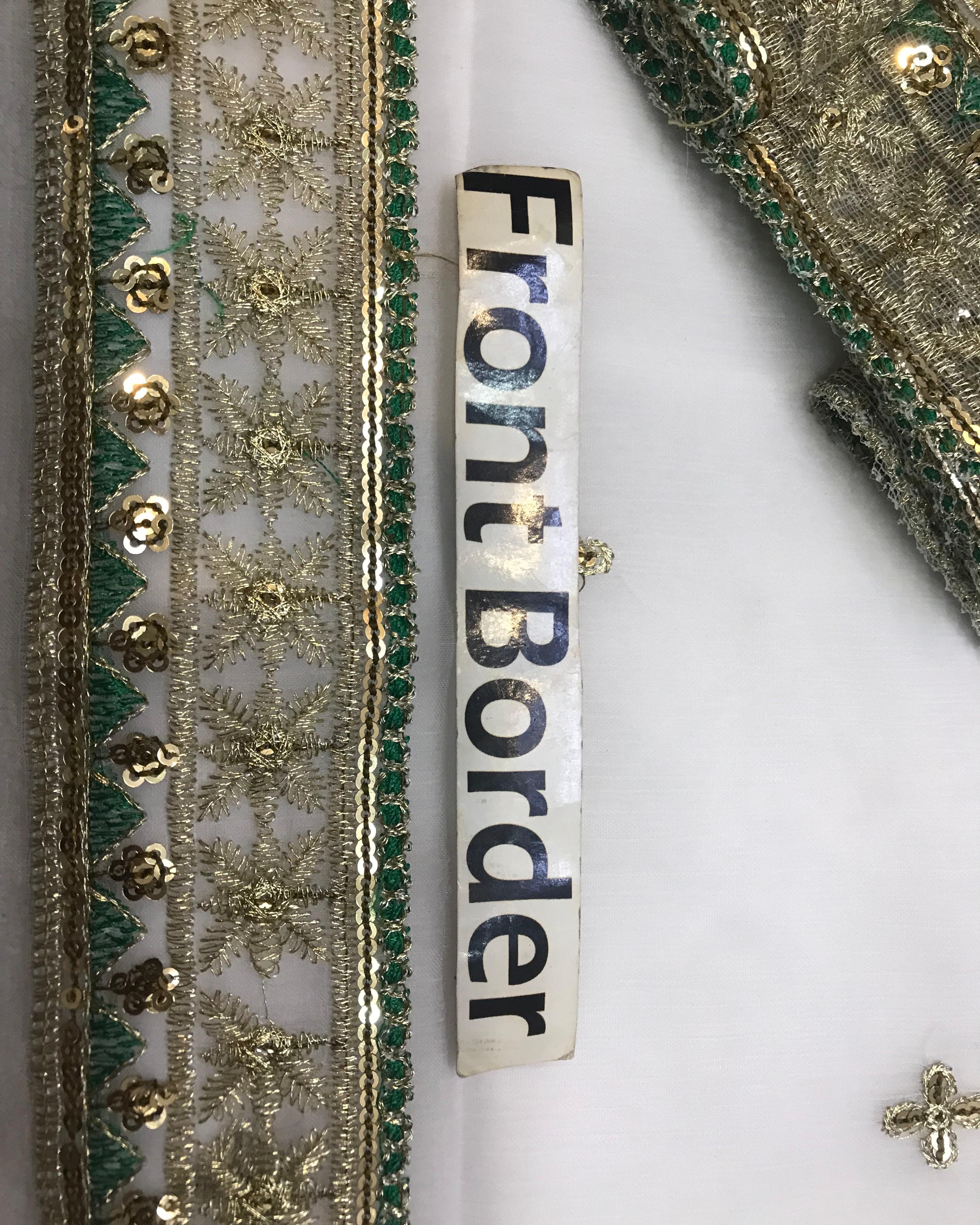 Elegant Chiffon Embroidered Suit with Adda Work & Net Dupatta - Image 7