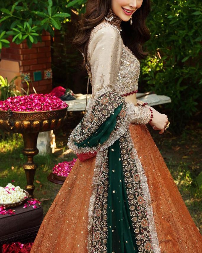 Net Embroidered Frock Suit - Image 3